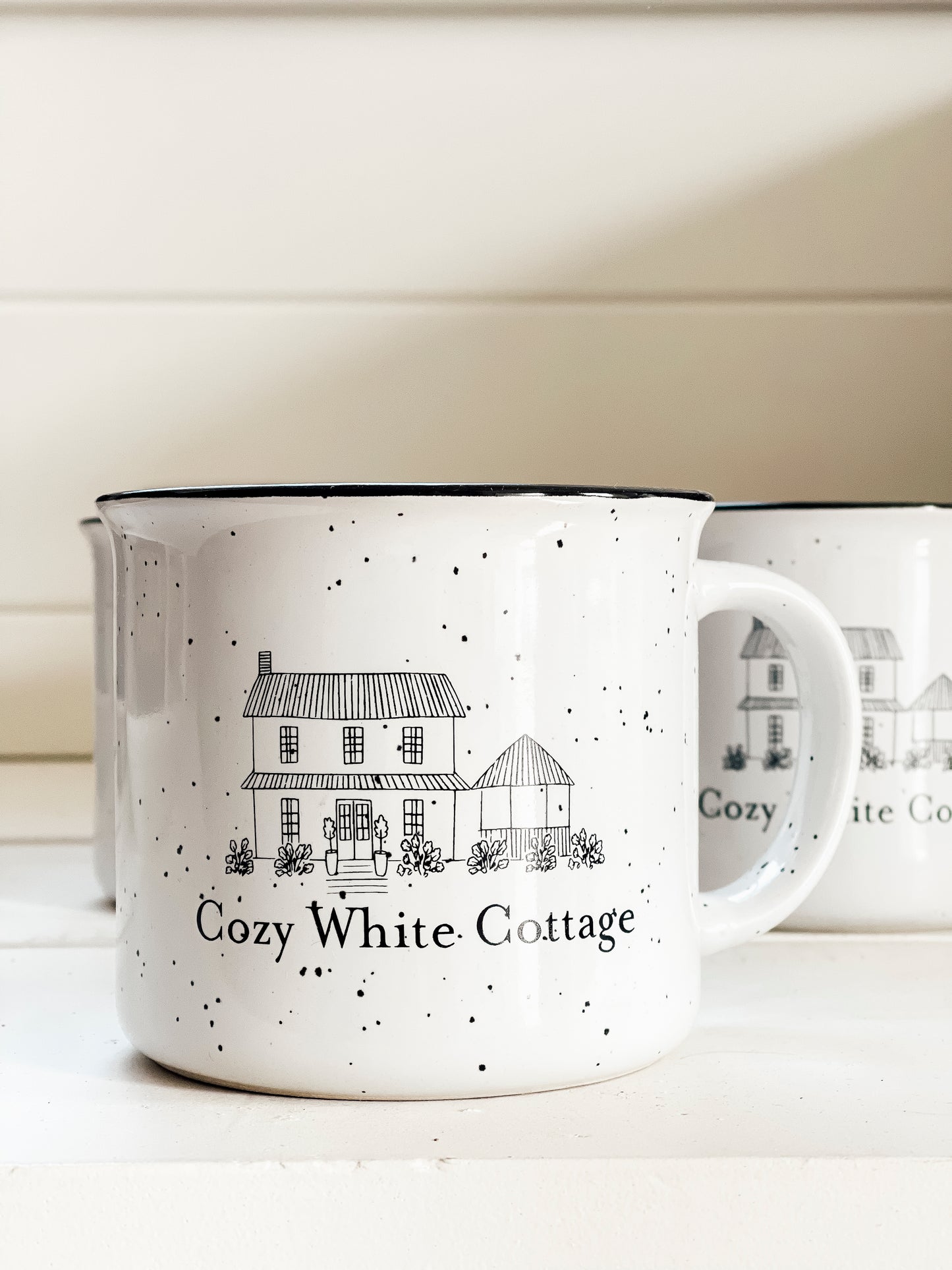 Cozy White Cottage Mug